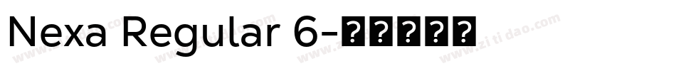 Nexa Regular 6字体转换